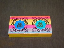 VINTAGE BAR KITCHEN GE GENERAL ELECTRIC 1878-1978 8 PLASTIC COASTERS IN BOX picture