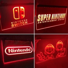 4 Nintendo Logos LED light Neon Sign for Game Room,Office,Bar,Man Cave. NEW picture