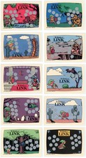 ZELDA II THE ADVENTURE OF LINK 1989 Topps Nintendo Scratch-Off 10-Card Set picture