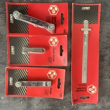 Vintage KD Tools Lot of 4 Gauges & Steel Rule 162 165 2062 2522 Made in USA picture