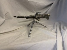 Vintage BROWNING M60 MACHINE GUN TABLE LIGHTER w/ TRIPOD -  11.25 INCHES,  Japan picture