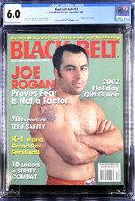2002 Black Belt Magazine JOE ROGAN Rookie 1st Cover Newsstand CGC 6  picture