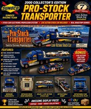Sunoco 2000 Pro Stock Transporter Collector Edition 7 in Series & stock car NIB picture