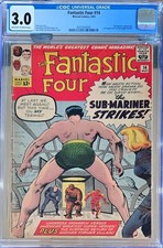 Fantastic Four #14: Marvel Comics 1963 CGC 3.0,  Sub-Mariner & 2nd Puppet Master picture