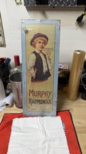 Vintage 1974 Murphy Harmonika Metal Advertising Sign 19х7 picture