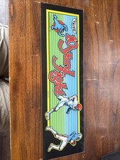 RARE Original 10-yard Fight Arcade Marquee SEGA 1982 Plexiglass Sign 24