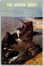 The Oregon Coast Near Seal Rock Portland Oregon Chrome Postcard VTG picture