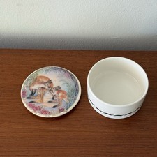 Vintage Australian Fine China Kangaroo Trinket Box: Christmas Series Joy Sherger picture