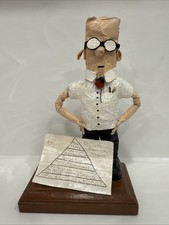 Vntg 1998 Dilbert Sculpture Handmade Signed TapeArt “Employee Hierarchy Of Needs picture
