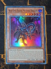 YUGIOH Red-Eyes Black Meteor Dragon (DUNE-EN095) Super Rare 1st Edition NM picture