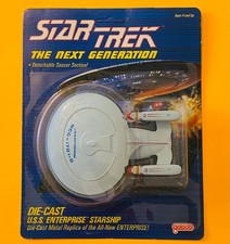 1988 Galoob Star Trek TNG Die-Cast Enterprise NCC-1701-D CASE FRESH MOC Unpunch picture