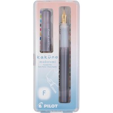 PILOT Kakuno Madoromi Fountain Pen - Nimbus Gray Barrel, Fine Nib picture