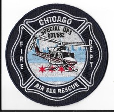 Chicago Fire Department, Illinois Air Sea Rescue Special Ops Patch V1 picture