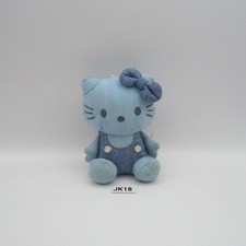 JK18 JUNK Hello Kitty Sanrio Blue Denim Kabaya 2000 Plush Toy 3.5