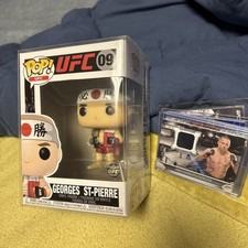 Funko Pop UFC Georges St-Pierre Series 2 Vinyl Figure #9 With Autograph 31/50 picture
