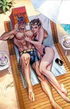 GNORTS ILLUSTRATED SWIMSUIT EDITION #1 (J. SCOTT CAMPBELL VARIANT) ~ DC Comics picture