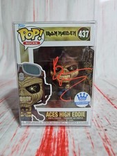 RARE Bruce Dickinson Signed Aces High Eddie Funko With Artwork+COA+Protector picture