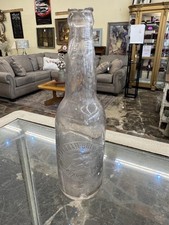 Vintage Savannah Brewing Co Large Clear Glass Beer Bottle Savannah GA Embossed picture