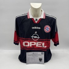 FC Bayern München Signed Jersey 1998/1999 Adidas L White COA picture