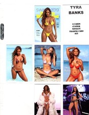 TYRA BANKS   CUSTOM TRADING CARD 6 CARDS  SET picture