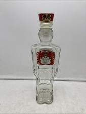 Vtg 1997 Smirnoff Vodka Toy Soldier Nutcracker Glass Bottle Decanter 12.5