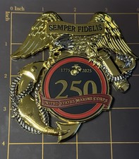 MARINES XXL THE FEW THE PROUD 250 ANNIVERSARY SHINY GOLD picture