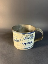 Vintage Golden Wedding Coffee Advertising Tin Cup  picture