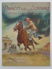 Alberto Vargas Thunder Before Lightning Pony Express Stamp Story Book picture