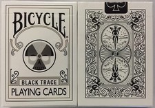 Rare Bicycle Black Nuclear Bad Apple Trace Poker Playing Cards Rider Back Deck picture