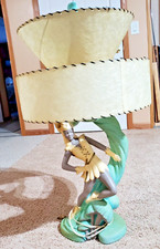 Vintage Peter Pan Robin Hood Plaster Lamp Colonial Arts Mid Century picture