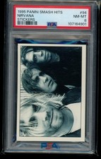 Nirvana - 1995 Panini Smash Hits RC - PSA 8 - Rare Low Pop picture