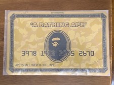 A Bathing Ape Bape Desk Mouse Pad Gold Member Exclusive Collectible Rare Novelty picture
