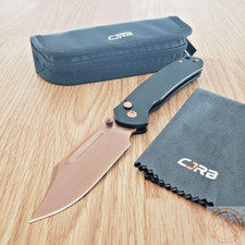 CJRB Bowie Pyrite Folding Knife 3.13