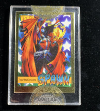 WIZARD MAGAZINE GOLD STAMP SEALED SPAWN #1 PROMO CARD 1992 TODD MCFARLANE picture