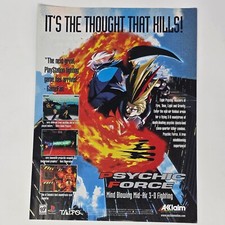 Psychic Force Sony PlayStation 1 PS1 Thought Kills Print Ad/Poster Promo Art picture