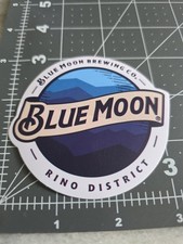 BLUE MOON Brewing Co. Mtn Sticker ~NEW Craft Beer Brew Brewery Logo Decal picture
