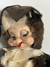Rushton Stinky Skunk Graduate -Rubber Face Plush Star Creation 9” Vintage 1950s picture