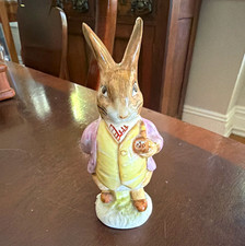 Beatrix Potter Mr. Benjamin Bunny Beswick England Rabbit Pottery Figurine picture