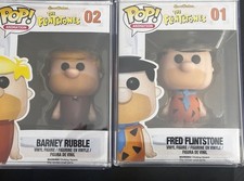 Funko Pop The Flintstones - Fred Flintstone #01 Barney Rubble #02 + Protector picture