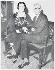 Russell T. Sherwood and Bride 1933 Photo Sherwood. Walker's Fugitive