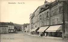 Montmédy-Bas Street Scene Rue de l'Ile L. Courvoux c1900s-10s Vintage Postcard picture