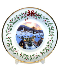 Lenox 2012 Annual Holiday Collector Plate Snowy Village 22nd Series - New No Box picture