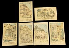 Set Of 6 Vintage 1939 M.H. Hobbs Postcards Old New Orleans Scenes picture