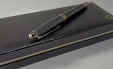 Montblanc Meisterstück 163P Rollerball Pen Black Platinum Trim NIB Gift Box picture