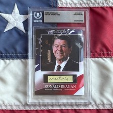 Ronald Reagan Handwritten Word Cut from an Autograph Letter Signed Beckett BAS picture