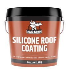Silicone Roof Coating - Uv-Reflective, No Primer Needed, One-Coat Sealant for Fl picture