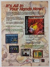 RPG Maker Print Ad Game Poster Art PROMO Original PlayStation PS1 Agetec Advert picture