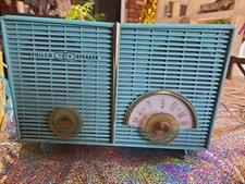 Vintage 1959 Philco Twin Speaker TURQUOISE WORKING CONDITION  picture