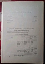 1897 North Carolina Railroad Report Of Norfolk And Western Railway Train Line NC picture