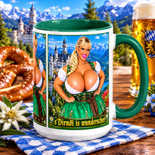 The Beauty Queen of Bavaria - Neuschwanstein Castle Premium 15oz Coffee Mug GIFT picture